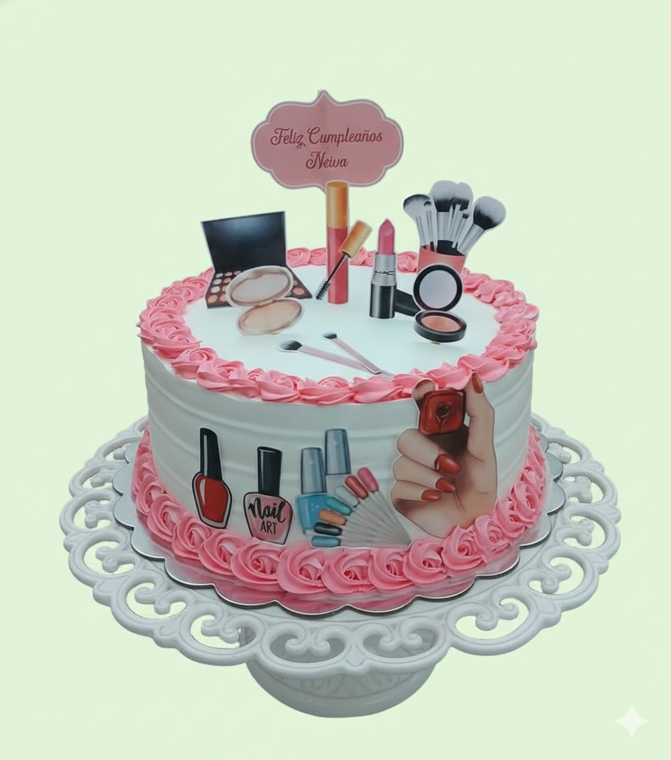 Makeup Studio Celebration Cake