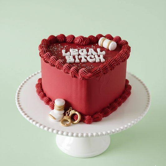 Royal Red Velvet Heart Cake