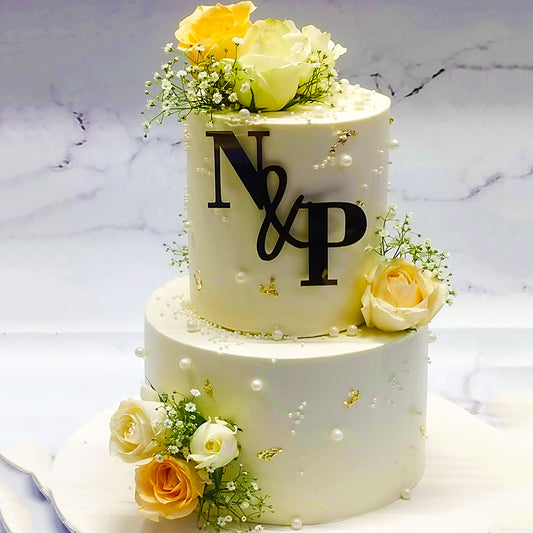 Pearl elegance cake