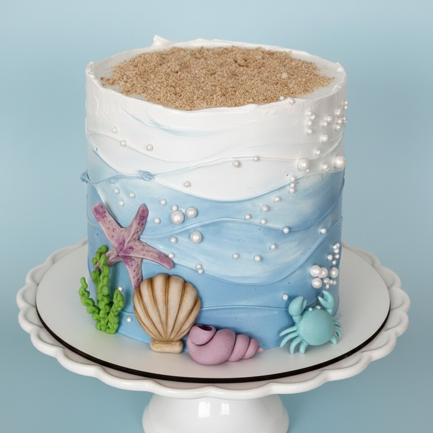 Sandy Shore Delight Cake