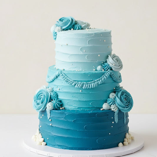 Arctic Blue Fantasy Cake