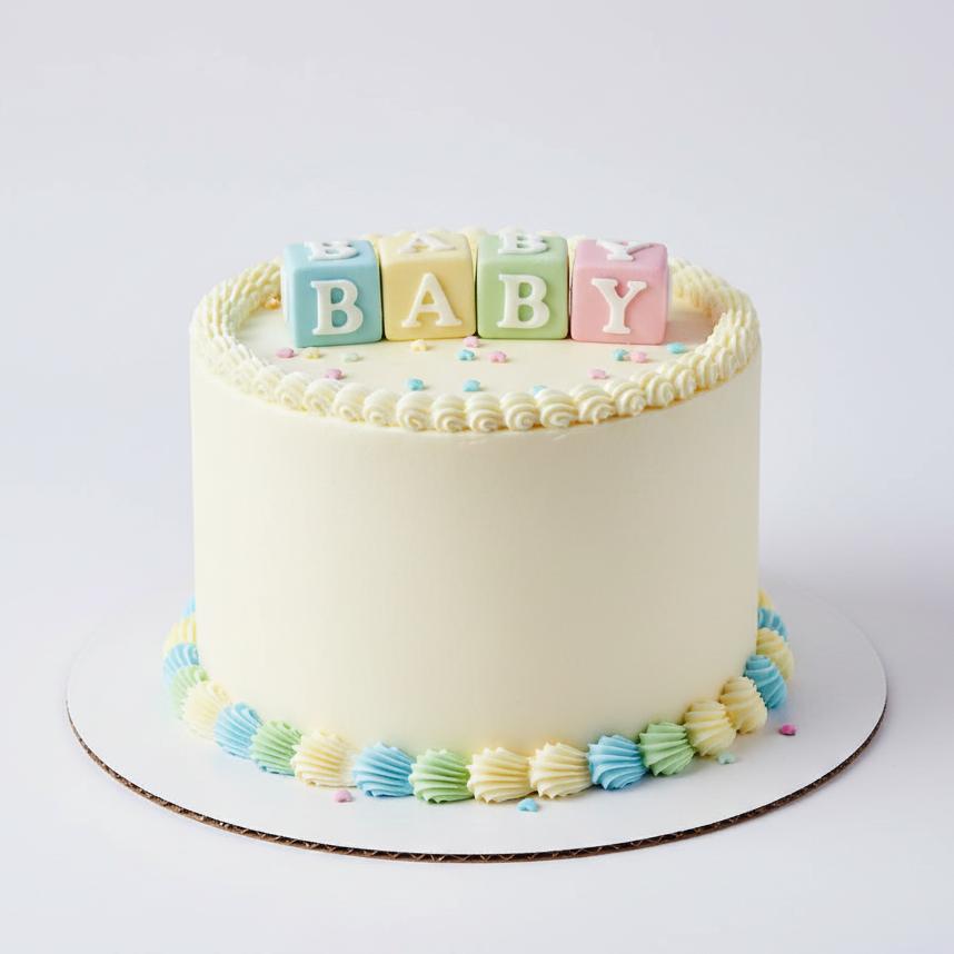 Baby Blocks Cake