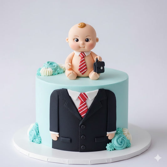 Baby Businessman Cake