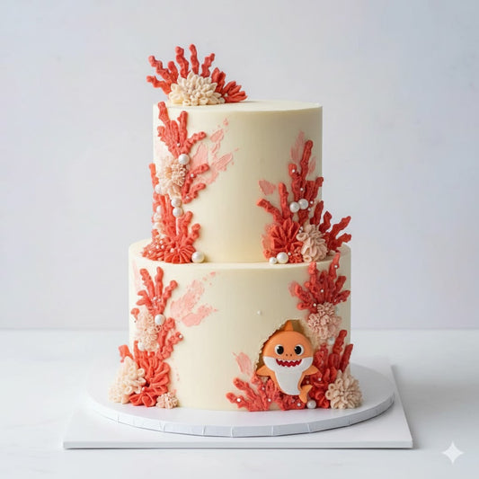 Baby Shark Coral Cake