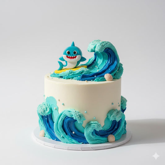 Baby Shark Fun Wave Cake