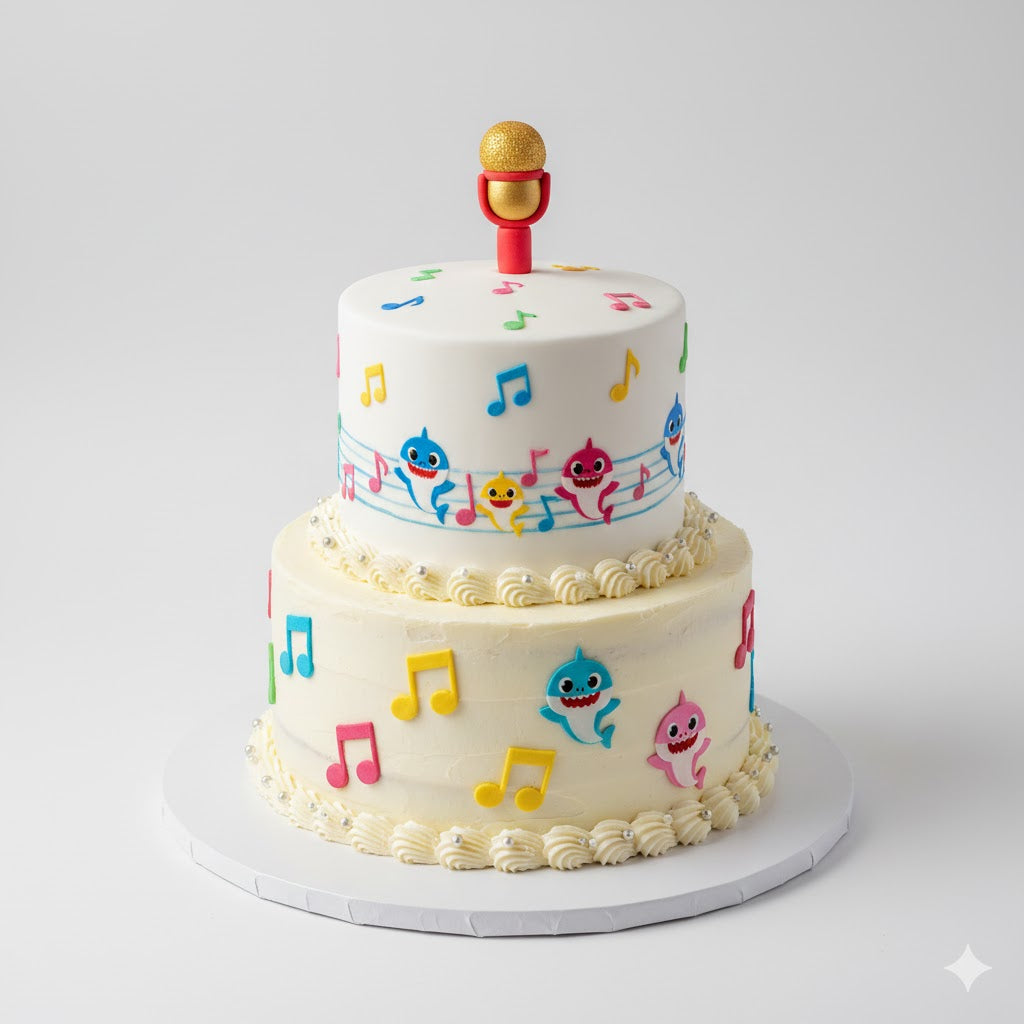 Baby Shark Music Cake