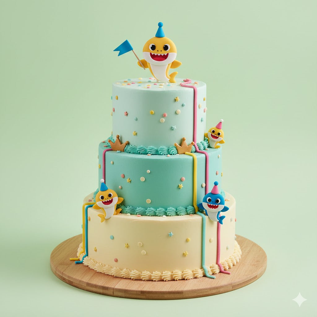 Baby Shark Sea Party Cake