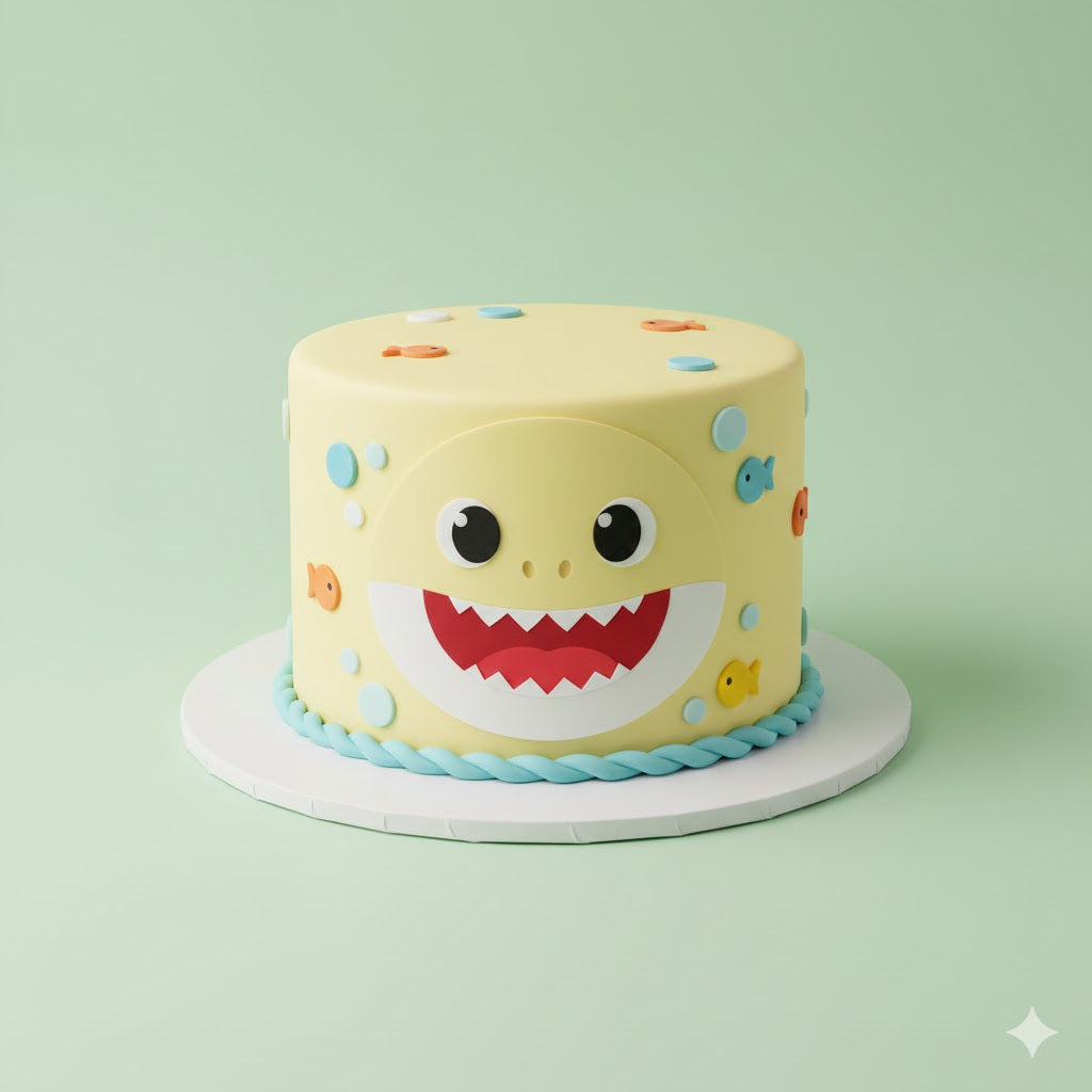 Baby Shark Smile Cake