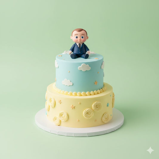 Baby in Blazer Cake
