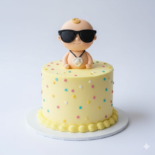 Baby with Sunglasses Cake