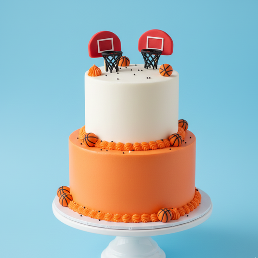Basketball Ears Theme Cake