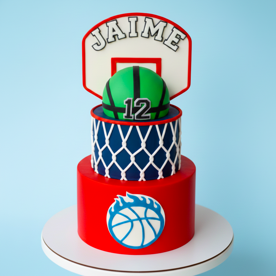 Basketball Hoop Jar Cake