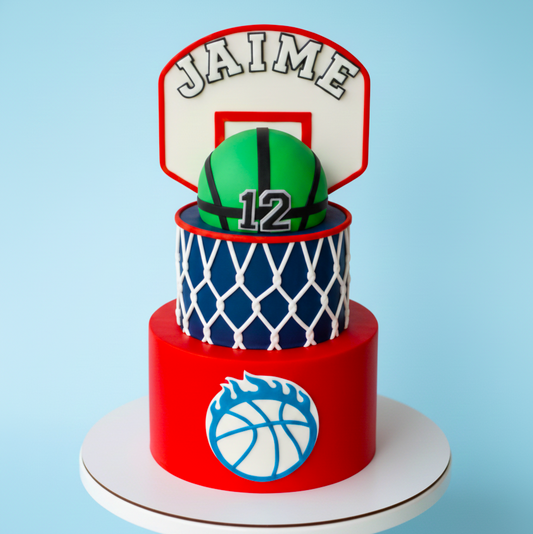 Basketball Hoop Jar Cake