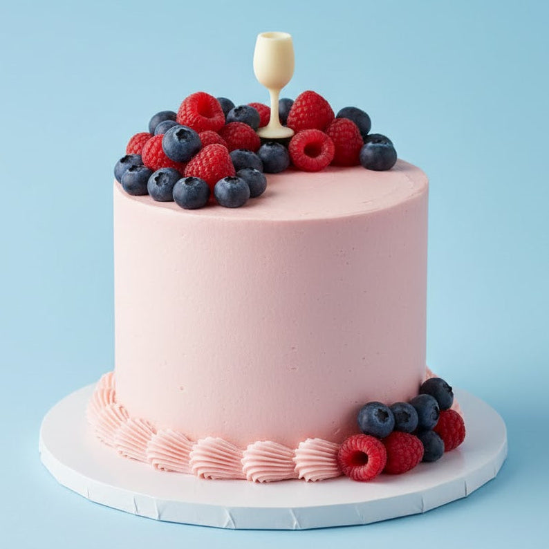 Blush & Berry Cake