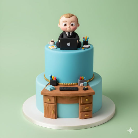 Boss Baby Desk Cake