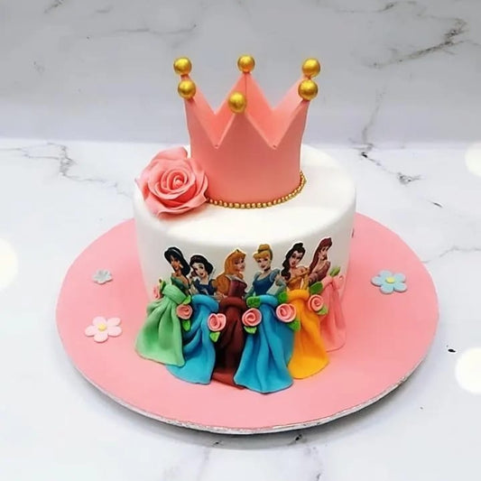 Pink Crown  Cake