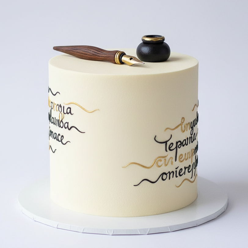 Calligraphy Pen Cake