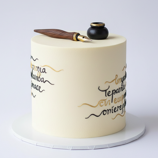 Calligraphy Pen Cake