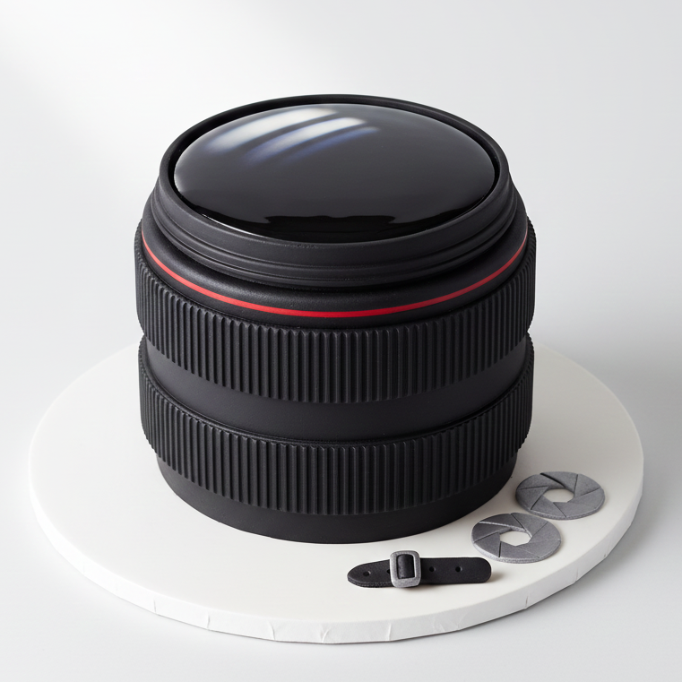 Camera Lens Cake