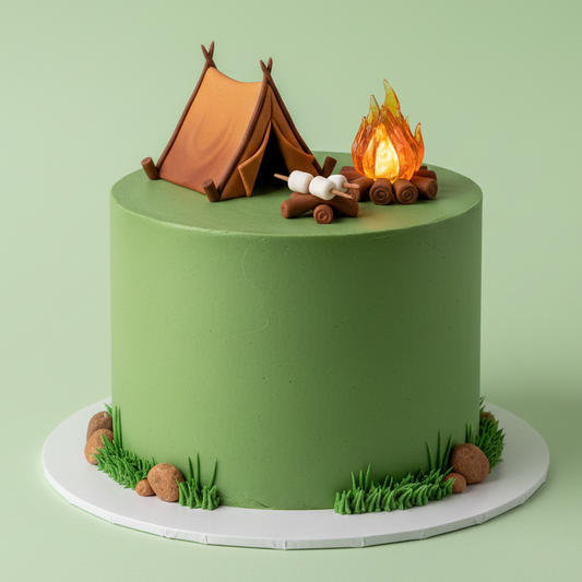 Camping Tent Cake