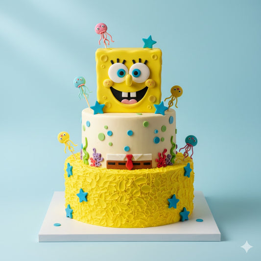 Cheerful SpongeBob Cake