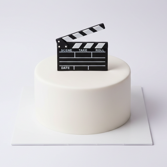 Clapperboard Minimal Cake