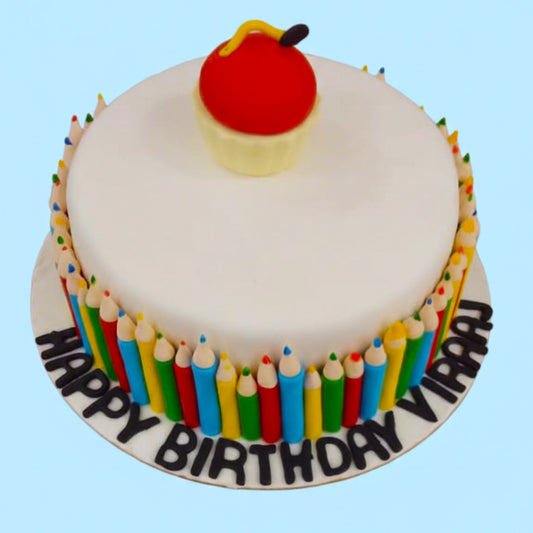 Classic Cherry Birthday Cake