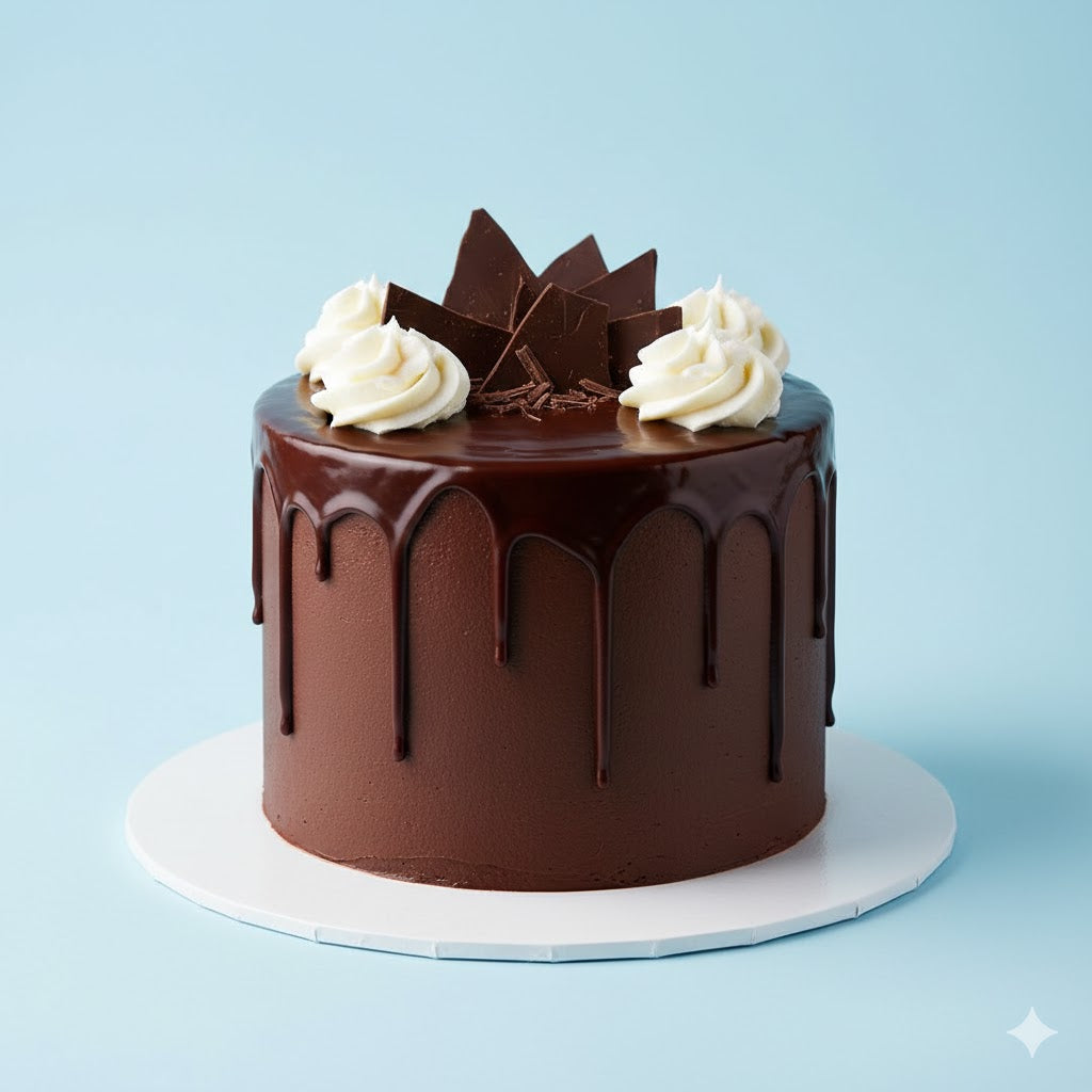 Classic Dark Chocolate Ganache Cake