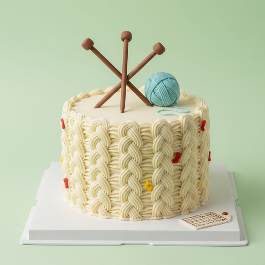 Crochet Knitting Cake