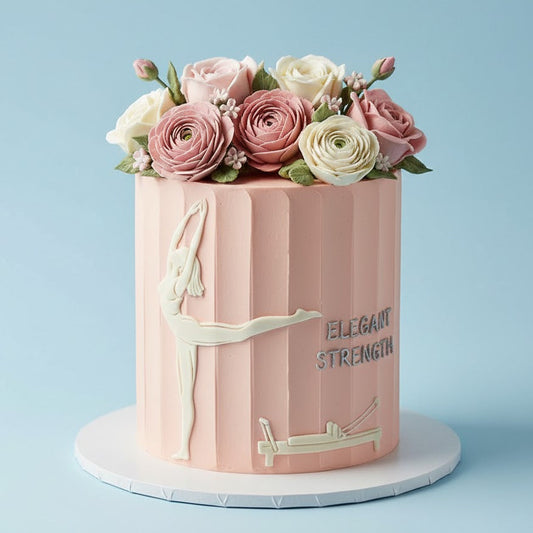 Elegant Pilates Girl Cake