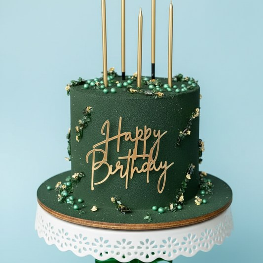 Emerald Bliss Birthday Cake