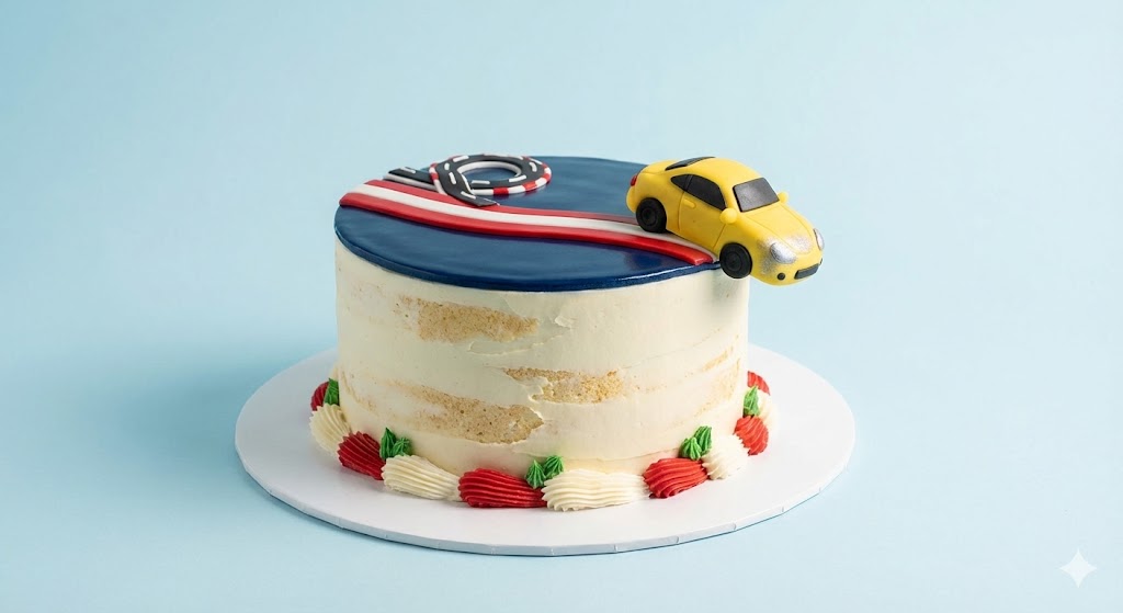 Fast Lane Car Cake