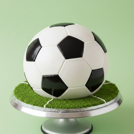 Football Ball Stand Cake