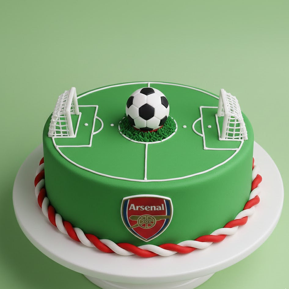 Football Field Round Cake