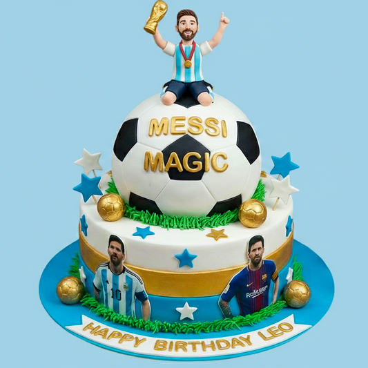 Football Player Action Cake