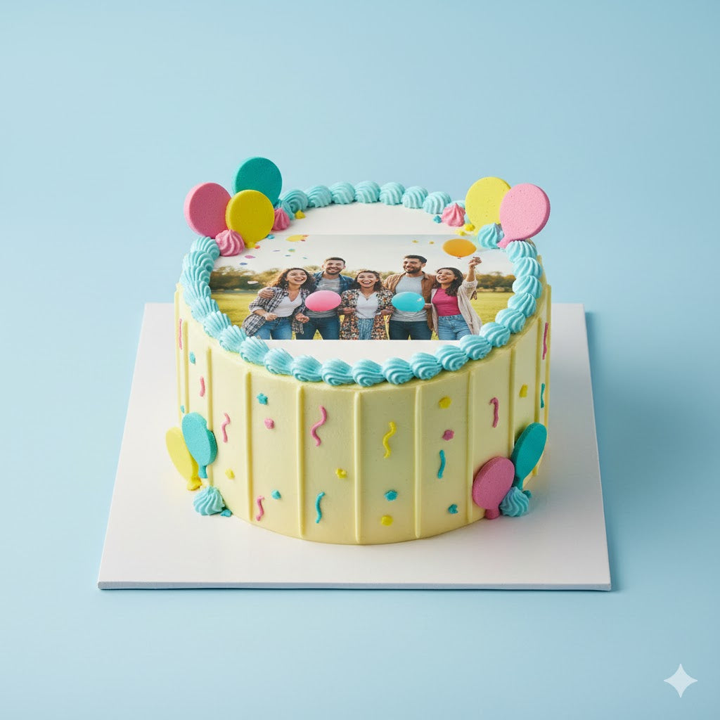 Funtime family Photo Cake