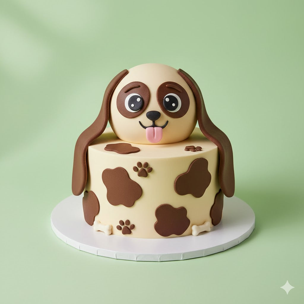 Funny Dog Cartoon Cake