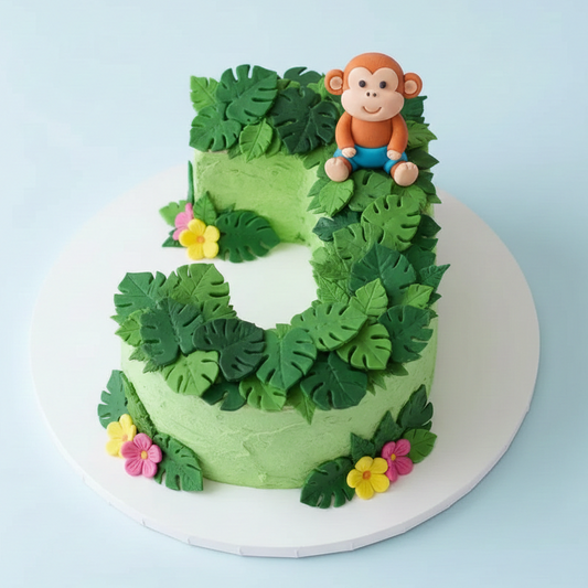 Letter J Jungle Cake