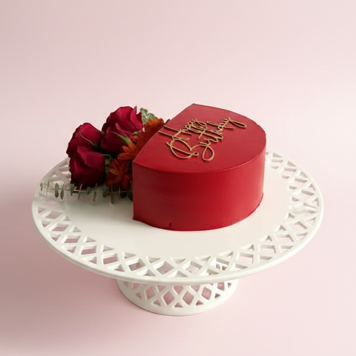 Velvet Rose Love Cake