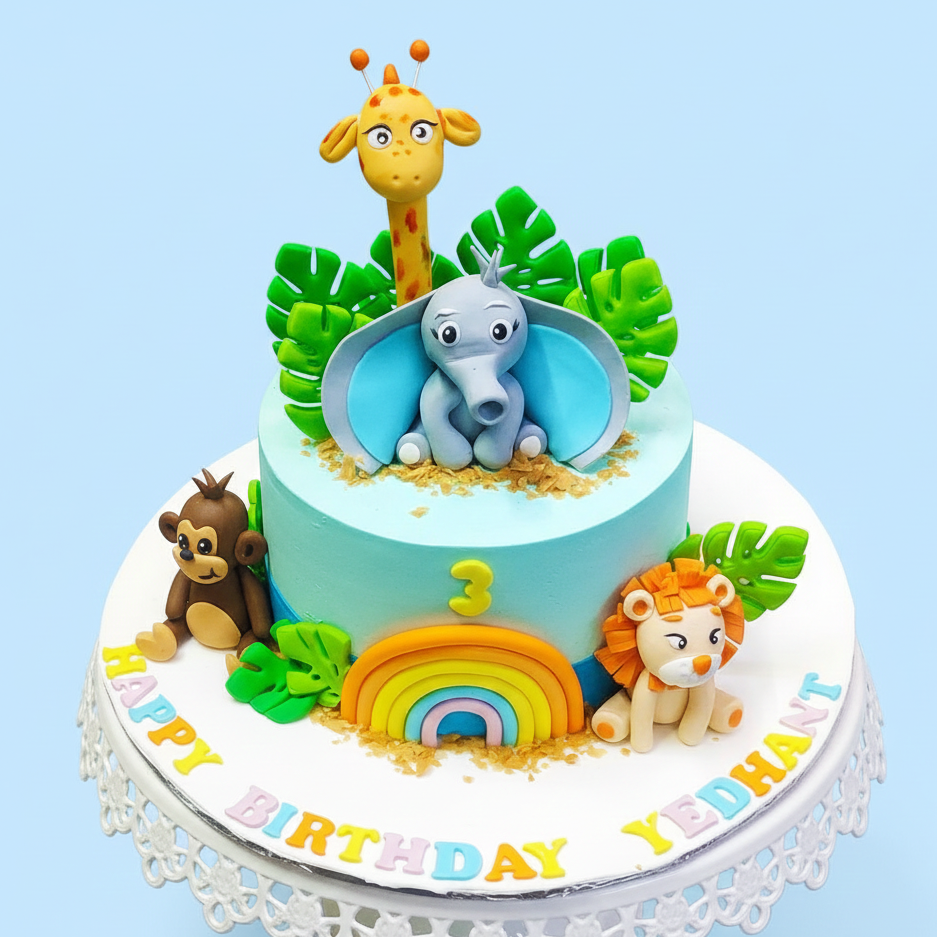 Jungle Playhouse Cake