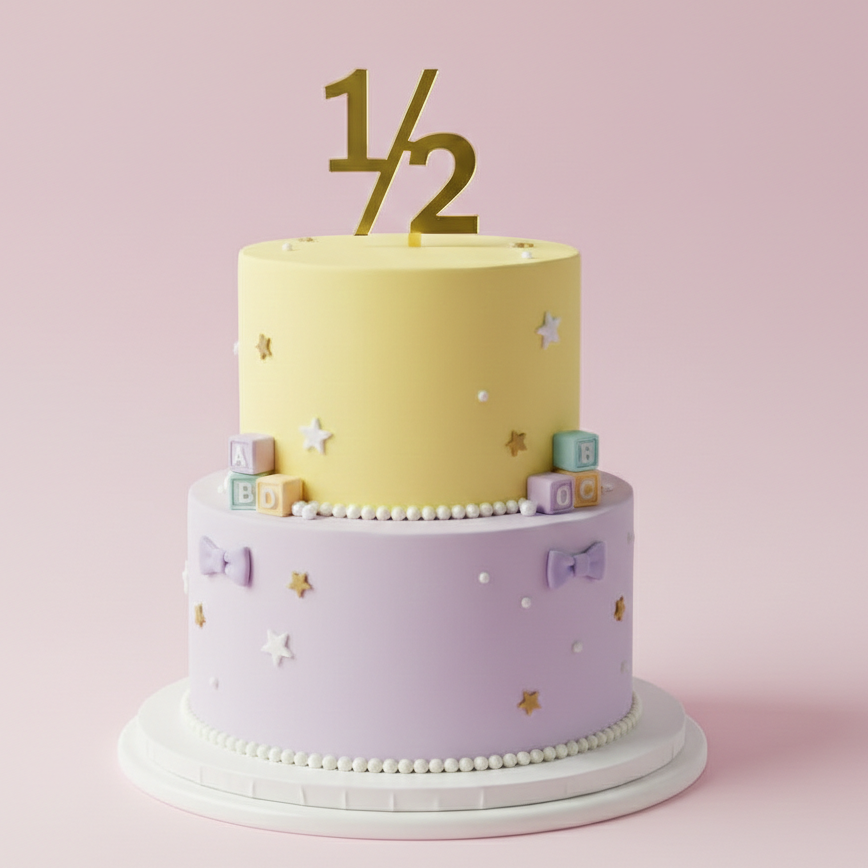 Baby Half Starfall Cake