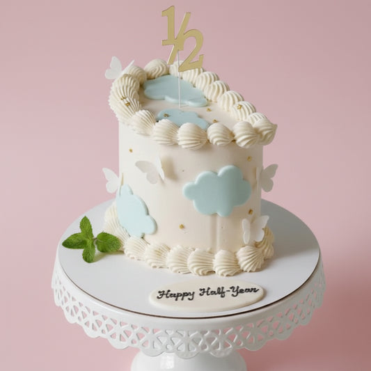 Tiny Milestone Cream Dream Cake