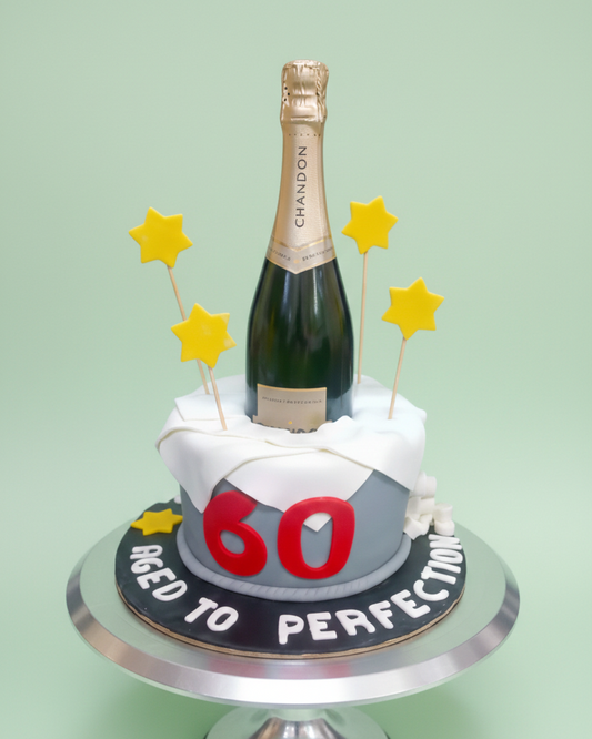 Champagne Star Celebration Cake