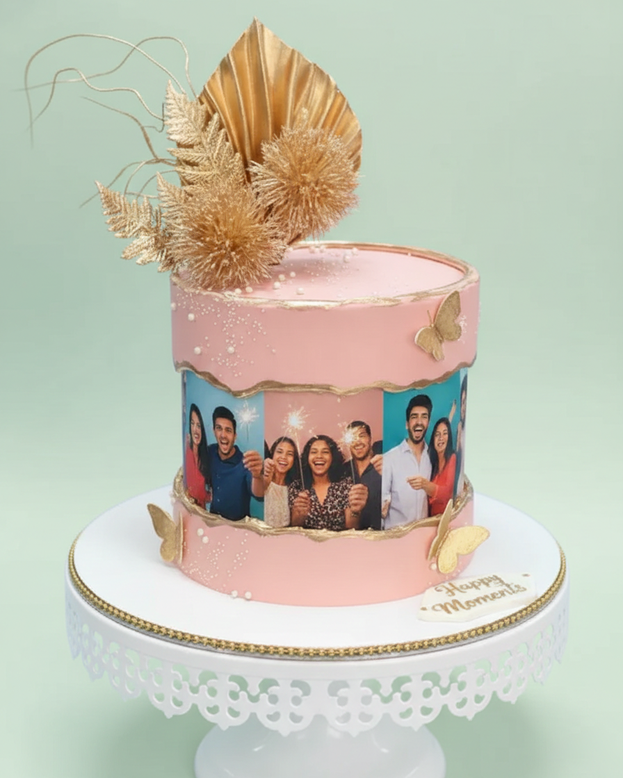Golden Celebration Cake