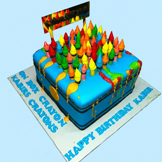 Crayon Theme Cake