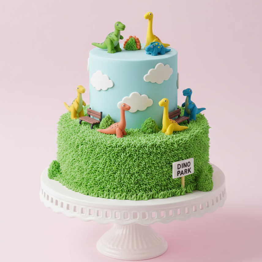 Dino Park Cake