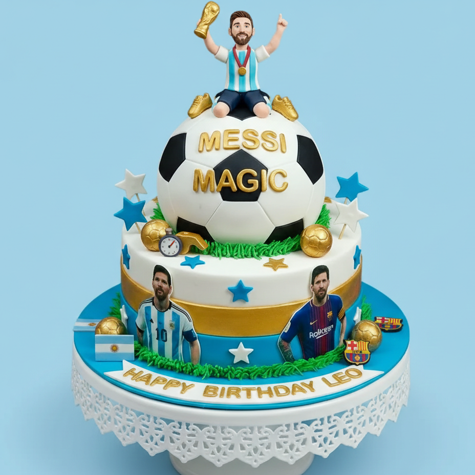 Football Player Action Cake