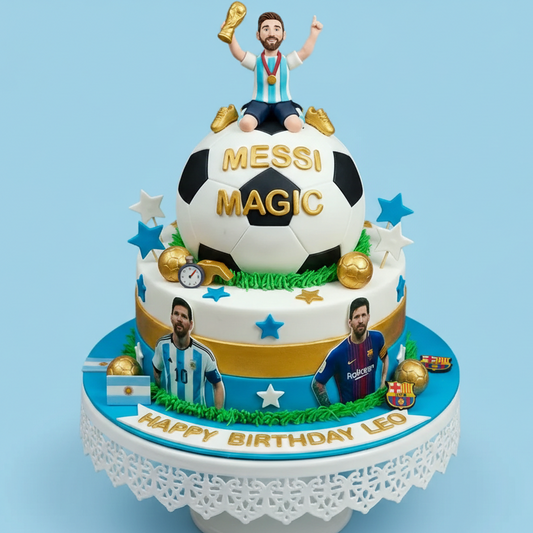 Football Player Action Cake