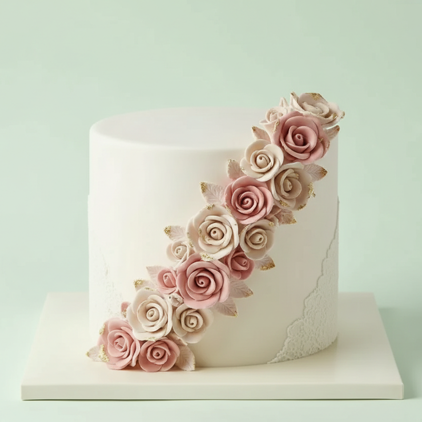 Elegant Love Cake