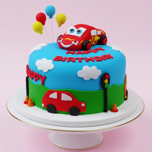 Lightning McQueen Car Cake